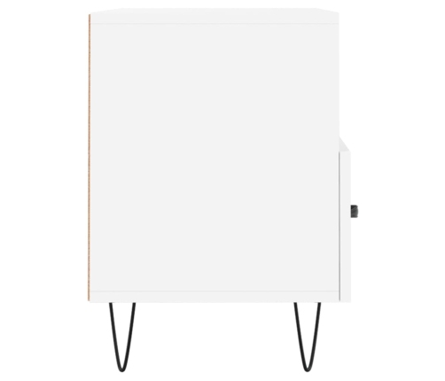 Mueble para TV madera contrachapada blanco 80x36x50 cm