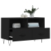 Mueble para TV madera contrachapada negro 80x36x50 cm