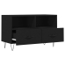 Mueble para TV madera contrachapada negro 80x36x50 cm