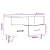 Mueble de TV madera contrachapada blanco brillo 80x36x50 cm