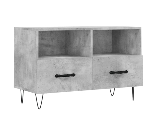 Mueble para TV madera contrachapada gris hormigón 80x36x50 cm