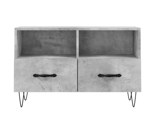 Mueble para TV madera contrachapada gris hormigón 80x36x50 cm