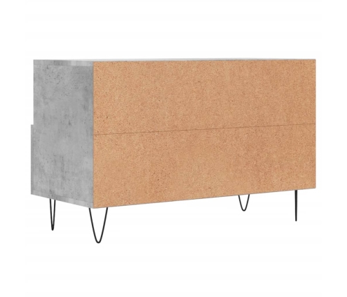 Mueble para TV madera contrachapada gris hormigón 80x36x50 cm