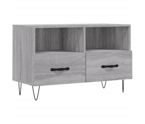 Mueble de TV madera de ingeniería gris Sonoma 80x36x50 cm