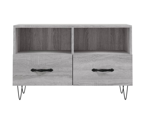 Mueble de TV madera de ingeniería gris Sonoma 80x36x50 cm