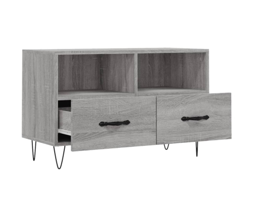 Mueble de TV madera de ingeniería gris Sonoma 80x36x50 cm