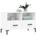 vidaXL Mueble para TV madera contrachapada blanco 80x36x50 cm