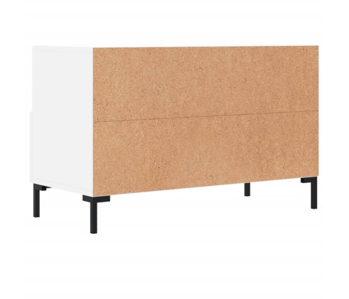 vidaXL Mueble para TV madera contrachapada blanco 80x36x50 cm