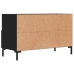 Mueble para TV madera contrachapada negro 80x36x50 cm