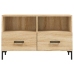 Mueble para TV madera contrachapada roble ahumado 80x36x50 cm