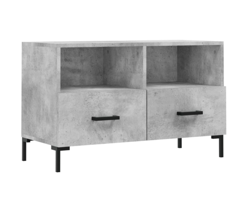 Mueble para TV madera contrachapada gris hormigón 80x36x50 cm