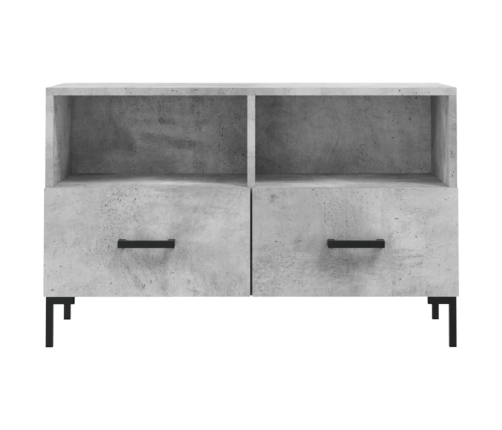 Mueble para TV madera contrachapada gris hormigón 80x36x50 cm