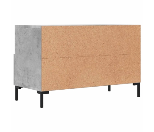 Mueble para TV madera contrachapada gris hormigón 80x36x50 cm