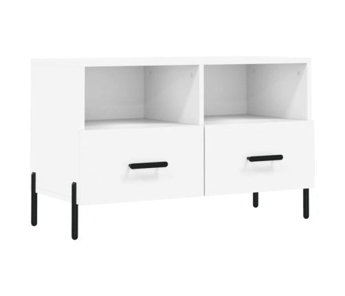 Mueble para TV madera contrachapada blanco 80x36x50 cm