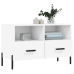 Mueble para TV madera contrachapada blanco 80x36x50 cm