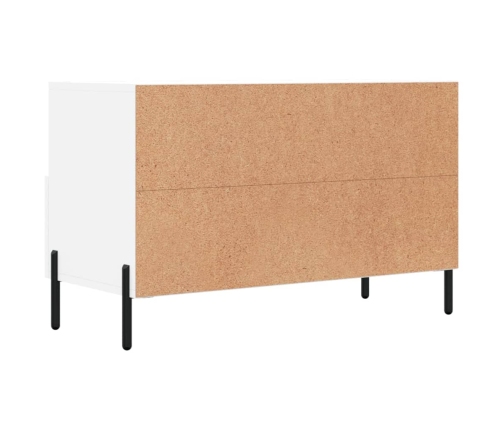 Mueble para TV madera contrachapada blanco 80x36x50 cm