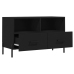 Mueble para TV madera contrachapada negro 80x36x50 cm