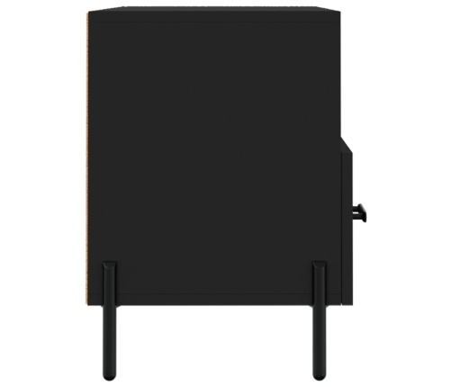 Mueble para TV madera contrachapada negro 80x36x50 cm