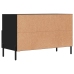 Mueble para TV madera contrachapada negro 80x36x50 cm