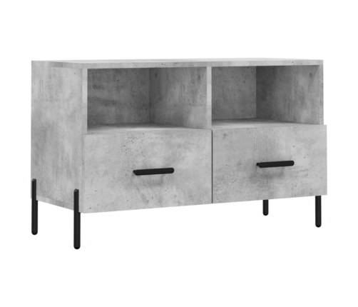 Mueble para TV madera contrachapada gris hormigón 80x36x50 cm