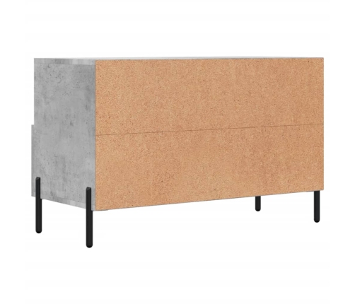 Mueble para TV madera contrachapada gris hormigón 80x36x50 cm