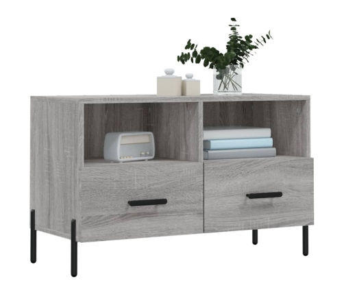 Mueble de TV madera de ingeniería gris Sonoma 80x36x50 cm