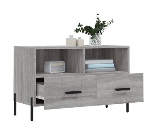 Mueble de TV madera de ingeniería gris Sonoma 80x36x50 cm