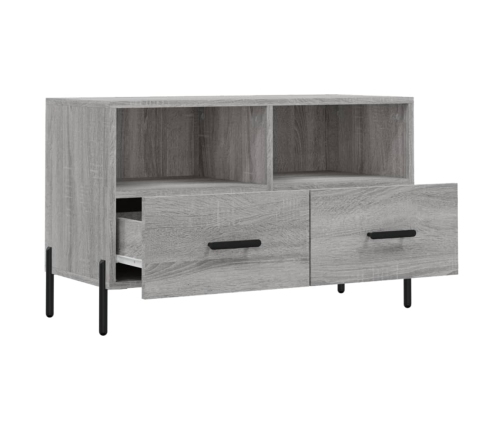 Mueble de TV madera de ingeniería gris Sonoma 80x36x50 cm