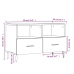 Mueble para TV madera contrachapada blanco 80x36x50 cm