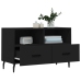 Mueble para TV madera contrachapada negro 80x36x50 cm