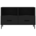 Mueble para TV madera contrachapada negro 80x36x50 cm