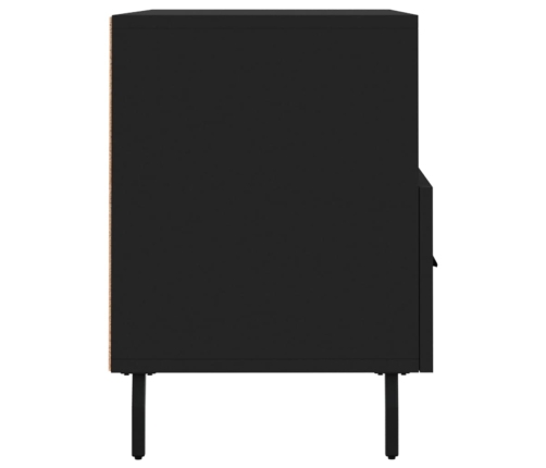 Mueble para TV madera contrachapada negro 80x36x50 cm