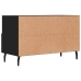 Mueble para TV madera contrachapada negro 80x36x50 cm