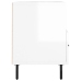 Mueble de TV madera contrachapada blanco brillo 80x36x50 cm