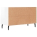 Mueble de TV madera contrachapada blanco brillo 80x36x50 cm