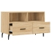 Mueble para TV madera contrachapada roble ahumado 80x36x50 cm