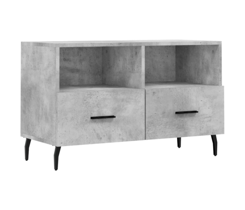 Mueble para TV madera contrachapada gris hormigón 80x36x50 cm