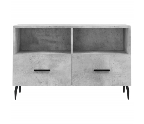 Mueble para TV madera contrachapada gris hormigón 80x36x50 cm