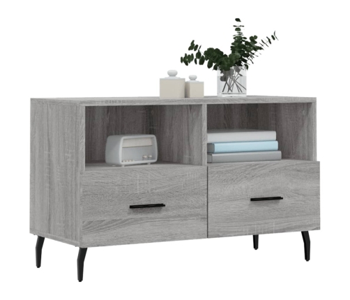 Mueble de TV madera de ingeniería gris Sonoma 80x36x50 cm