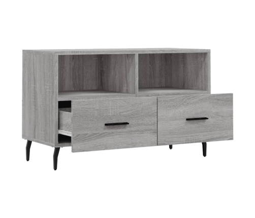 Mueble de TV madera de ingeniería gris Sonoma 80x36x50 cm