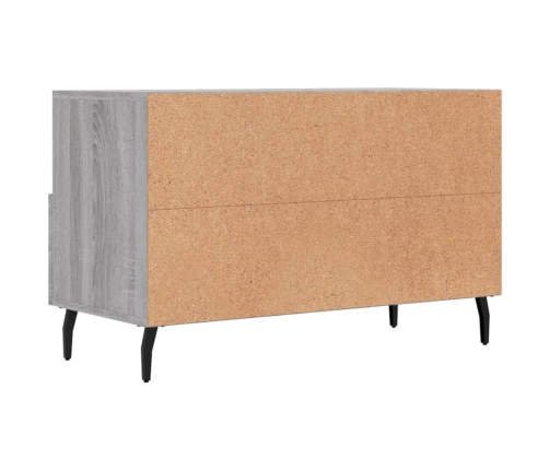 Mueble de TV madera de ingeniería gris Sonoma 80x36x50 cm