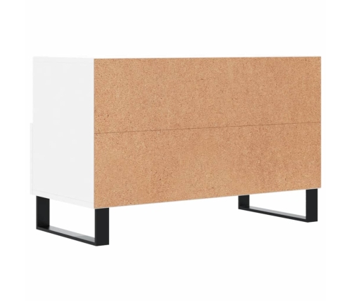 Mueble para TV madera contrachapada blanco 80x36x50 cm