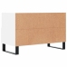 Mueble para TV madera contrachapada blanco 80x36x50 cm