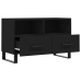 Mueble para TV madera contrachapada negro 80x36x50 cm