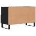 Mueble para TV madera contrachapada negro 80x36x50 cm