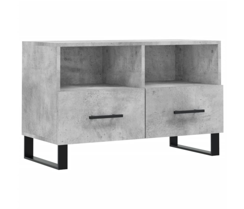 Mueble para TV madera contrachapada gris hormigón 80x36x50 cm