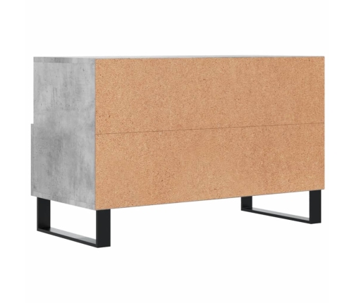 Mueble para TV madera contrachapada gris hormigón 80x36x50 cm