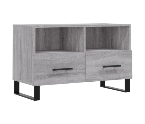 Mueble de TV madera de ingeniería gris Sonoma 80x36x50 cm