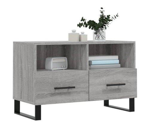 Mueble de TV madera de ingeniería gris Sonoma 80x36x50 cm