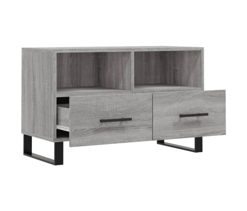 Mueble de TV madera de ingeniería gris Sonoma 80x36x50 cm